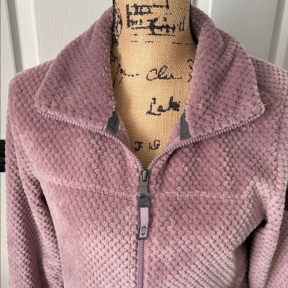 Free Country Women's Mauve purple lavender Teddy fleece Jacket small NWT - Picture 4 of 7